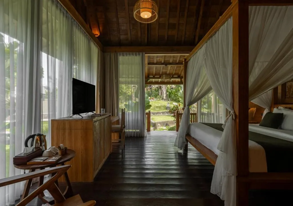 Wooden house interior